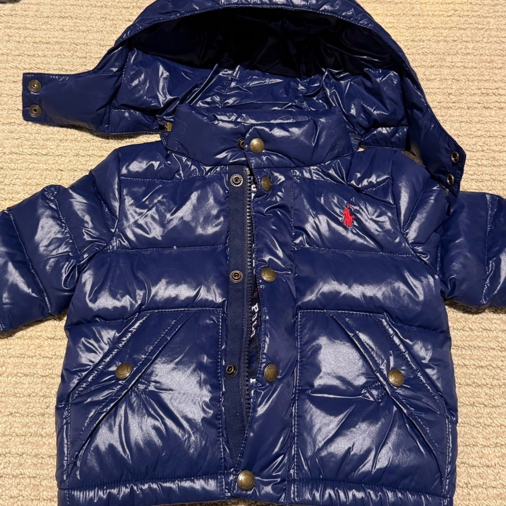 Ralph Lauren Kids Puffer Jacket in Deep Blue